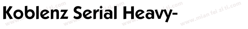 Koblenz Serial Heavy字体转换